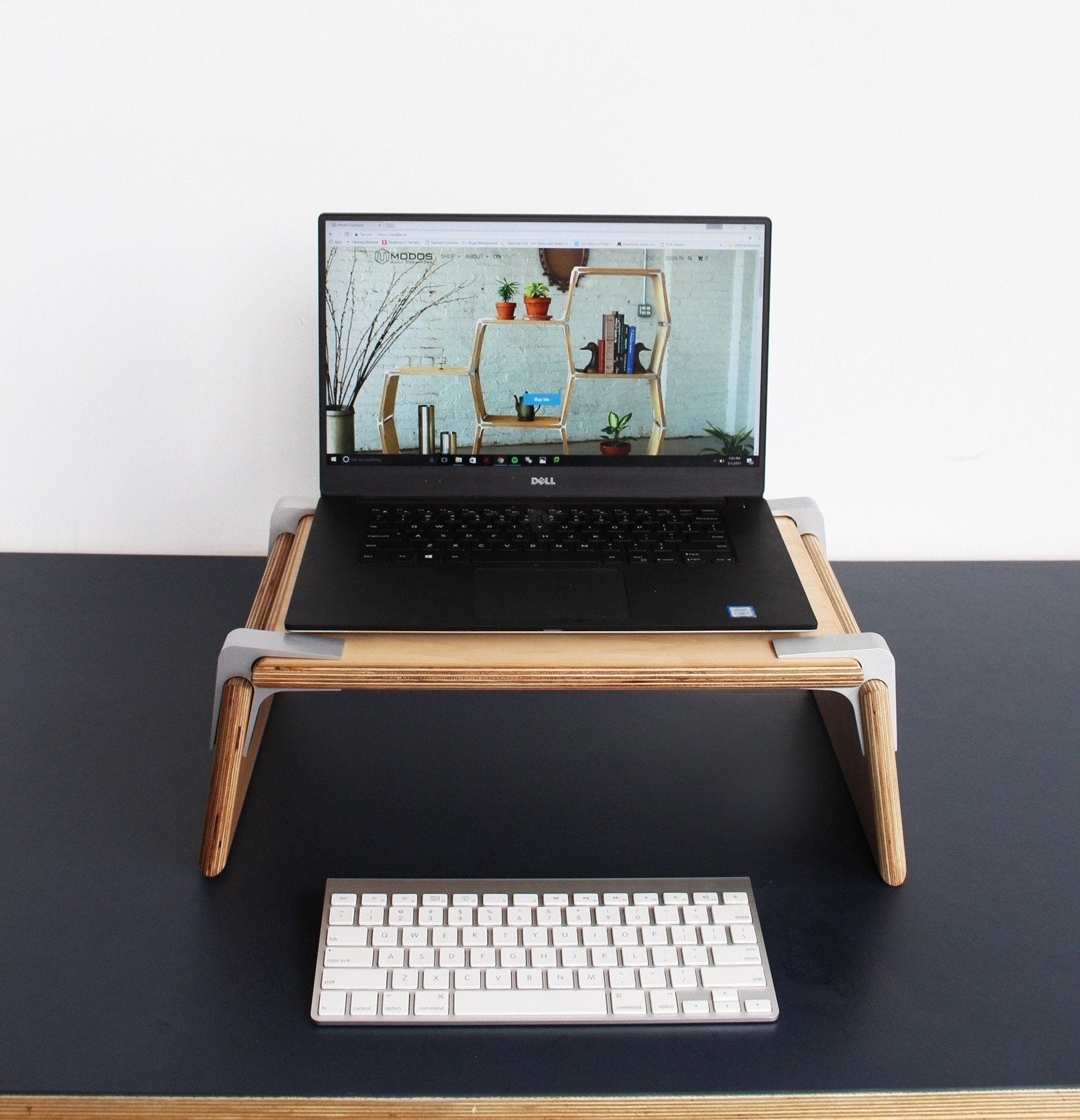 Modular Monitor Laptop Stand by Modos Furniture for Home or Office
