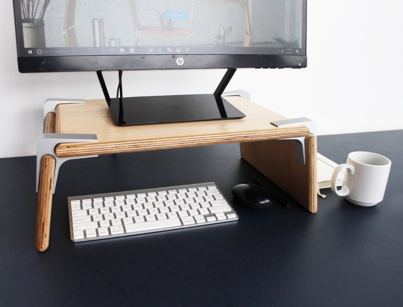 Modular Monitor Laptop Stand by Modos Furniture for Home or Office